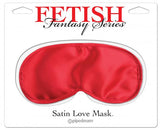 Fetish Fantasy Red Satin Love Mask O/S