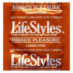 Lifestyles Condom Ribbed Pleasure Lubricated 3 Pack