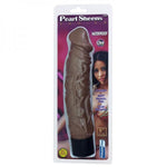 Pearl Sheens 9 Inches Brown Vibrating Dildo