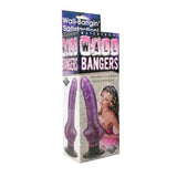 Waterproof Wall Bangers Purple Suction Cup Dildo