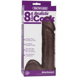 Vac-U-Lock 8in Realistic Cock - Brown