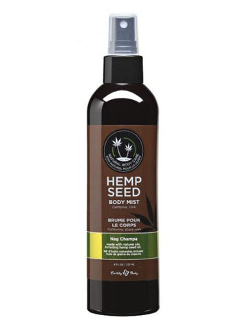 Earthly Body Hemp Seed Body Mist Nag Champa 8oz