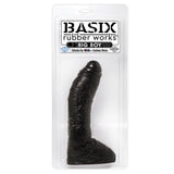 Basix Rubber Works 10 inches Fat Boy Black Dildo