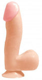 Basix Rubber Works 6.5 inches Beige Dong With Suction Cup