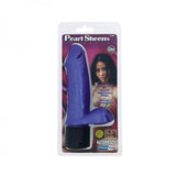 Pearl Shine Realistic Vibrator with Balls Purple