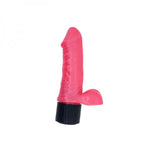 Pearl Shine Realistic Vibrator with Balls Pink