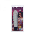 Pearl Sheen Ribbed Vibrator White