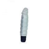 Pearl Sheen Ribbed Vibrator White