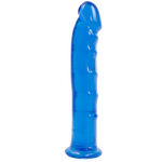 Jelly Jewels Dong With Suction Cup 8 Inch - Blue