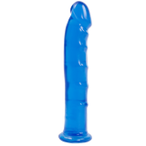 Jelly Jewels Dong With Suction Cup 8 Inch - Blue