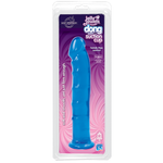 Jelly Jewels Dong With Suction Cup 8 Inch - Blue