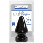 Titanmen Ass Master Butt Plug 4.5 Inches Black