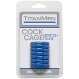 Titanmen Cock Cage Blue