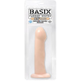 Basix Rubber 6.5 inches Dong Suction Cup Beige