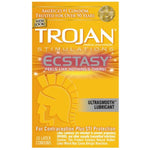 Trojan Ecstasy Ultra Ribbed Condoms With Ultrasmooth Lubricant