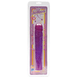 Crystal Jellies 10in Classic Dildo - Purple