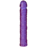 Crystal Jellies 10in Classic Dildo - Purple