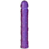 Crystal Jellies 10in Classic Dildo - Purple