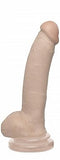 Basix Rubber Works 9 inches Dong with Suction Cup Beige