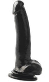 Basix Rubber 9 inches Suction Cup Dong Black