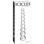 Icicles No 2 Glass Anal Beads Clear