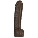 Vac-U-Lock 12in Realistic Hung Dong - Brown