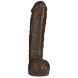 Vac-U-Lock 12in Realistic Hung Dong - Brown