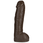 Vac-U-Lock 12in Realistic Hung Dong - Brown