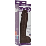 Vac-U-Lock 12in Realistic Hung Dong - Brown