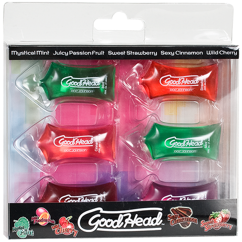 Goodhead Oral Sex Gel Pillow Paks 6 Pack