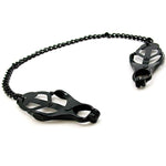 H2h Nipple Clamps Jaws W/chain (black)