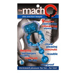 Macho Ultra Erection Keeper Blue Vibrating Cock Ring