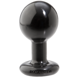 Round Butt Plug Medium Black