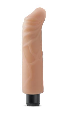 Real Feel Lifelike Toyz No. 6 Beige Vibrating Dildo