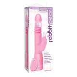 Remote Control Thrusting Rabbit Pearl Vibrator Pink