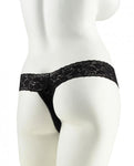 Hanky Spank Me Plus Size Vibrating Panties Black