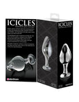 Icicles No 25 Glass Anal Plug Clear