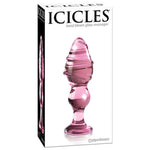 Icicles No 27 Pink Glass Butt Plug