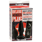 Deluxe Wonder Plug Inflatable Vibrating Black