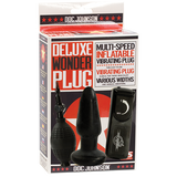 Deluxe Wonder Plug Inflatable Vibrating Black