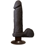 The Vibro Realistic Cock UR3 Vibrator 8 Inch - Brown