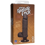 The Vibro Realistic Cock UR3 Vibrator 8 Inch - Brown