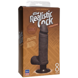 The Vibro Realistic Cock UR3 Vibrator 8 Inch - Brown