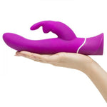 Happy Rabbit 2 Curve Vibrator Purple USB Rechargeable