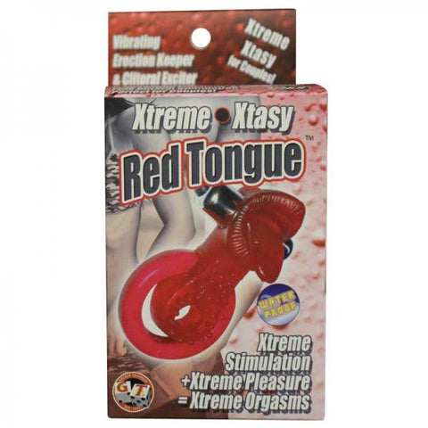 Xtreme Ring Of Xtasy Vibrating Red Tongue