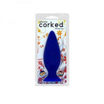 Corked Small Anal Plug - Blue