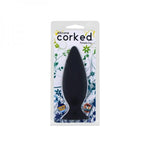 Corked Small Anal Plug - Charcoal