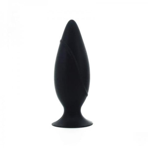 Corked Medium Anal Plug - Charcoal