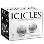 Icicles No 42 Medium Glass Ben Wa Balls Clear