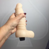 Real Feel No 13 Beige Vibrating Dildo